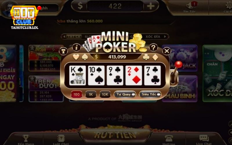 Đặc điểm của Mini poker