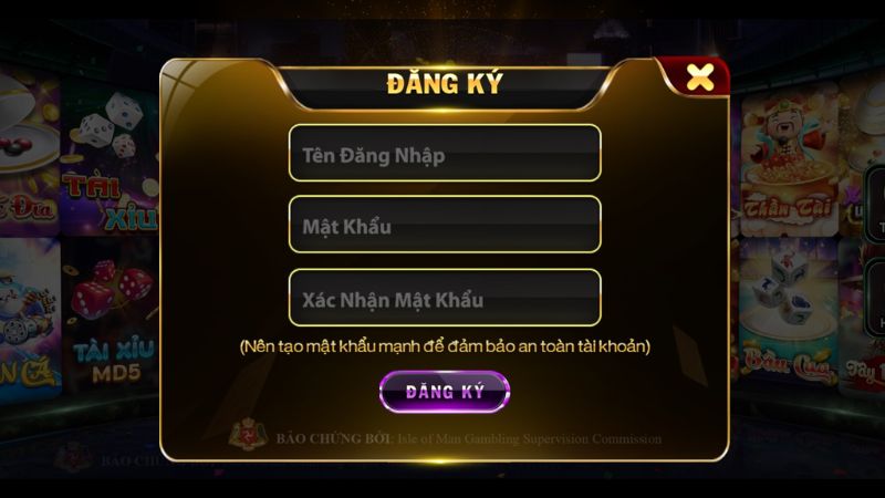 Form đăng ký tạo tài khoản nhà cái Hitclub